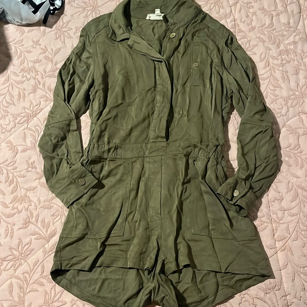 Green boutique romper